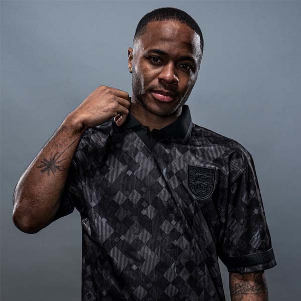 Blackout Shirt England 90 Kit Third England Black Out Jersey Score