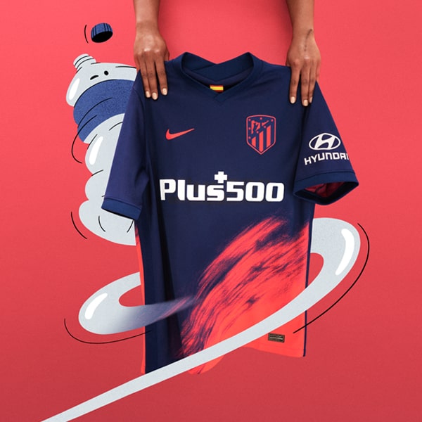 Atlético Madrid 2021/22 Stadium Away Men's Football Shirt. LU