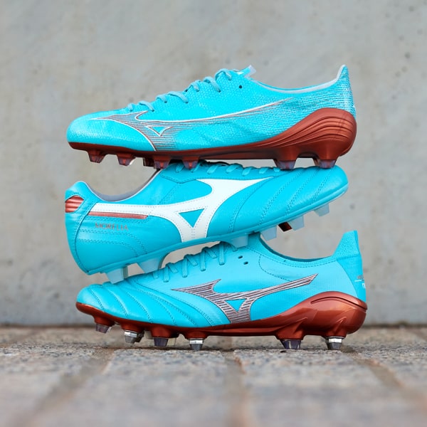 MIZUNO MORELIA NEO Ⅲ JAPAN Azure Blue Mizuno Morelia Neo III Beta Made in Japan SG Azure Blue