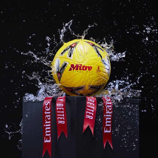 Mitre Launch FA Cup Hi-Vis Fluo 22/23 Match Ball - SoccerBible