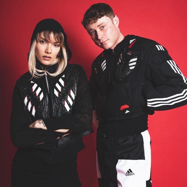 vintage adidas デザイナーサッカーマフラー y2k スポーツmix adidas（アディダス）の「アディカラー サッカースカーフ
