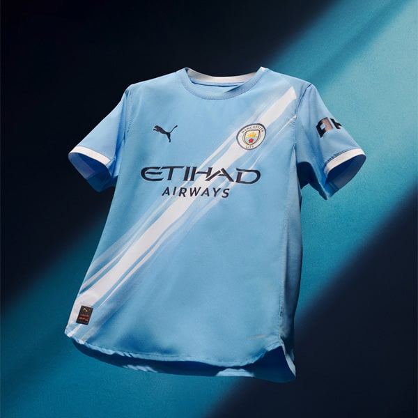 2003-04 Manchester City Home Shirt Van Buyten #3 - 9/10 - (XL)