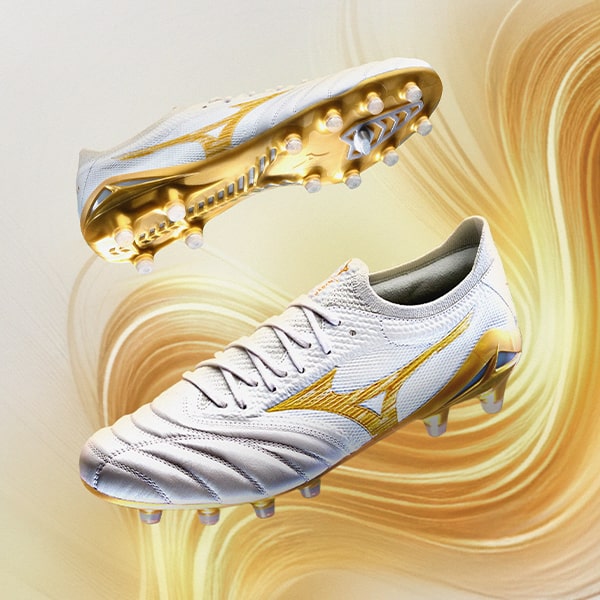 Mizuno's 'Bright Gold' Pack Elevates Heritage with a Luxe Finish