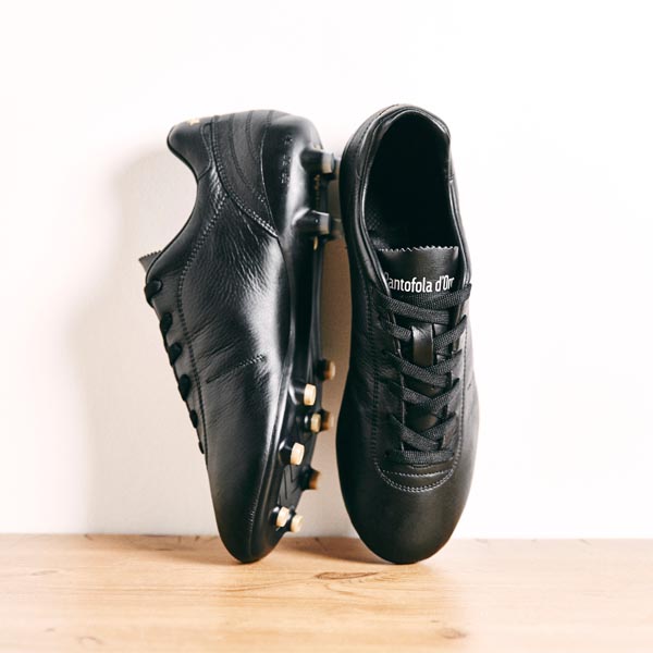 Chaussures De Football Pantofola D'Oro Lazzarini Eco - Taille UK 10, Noires, Occasion